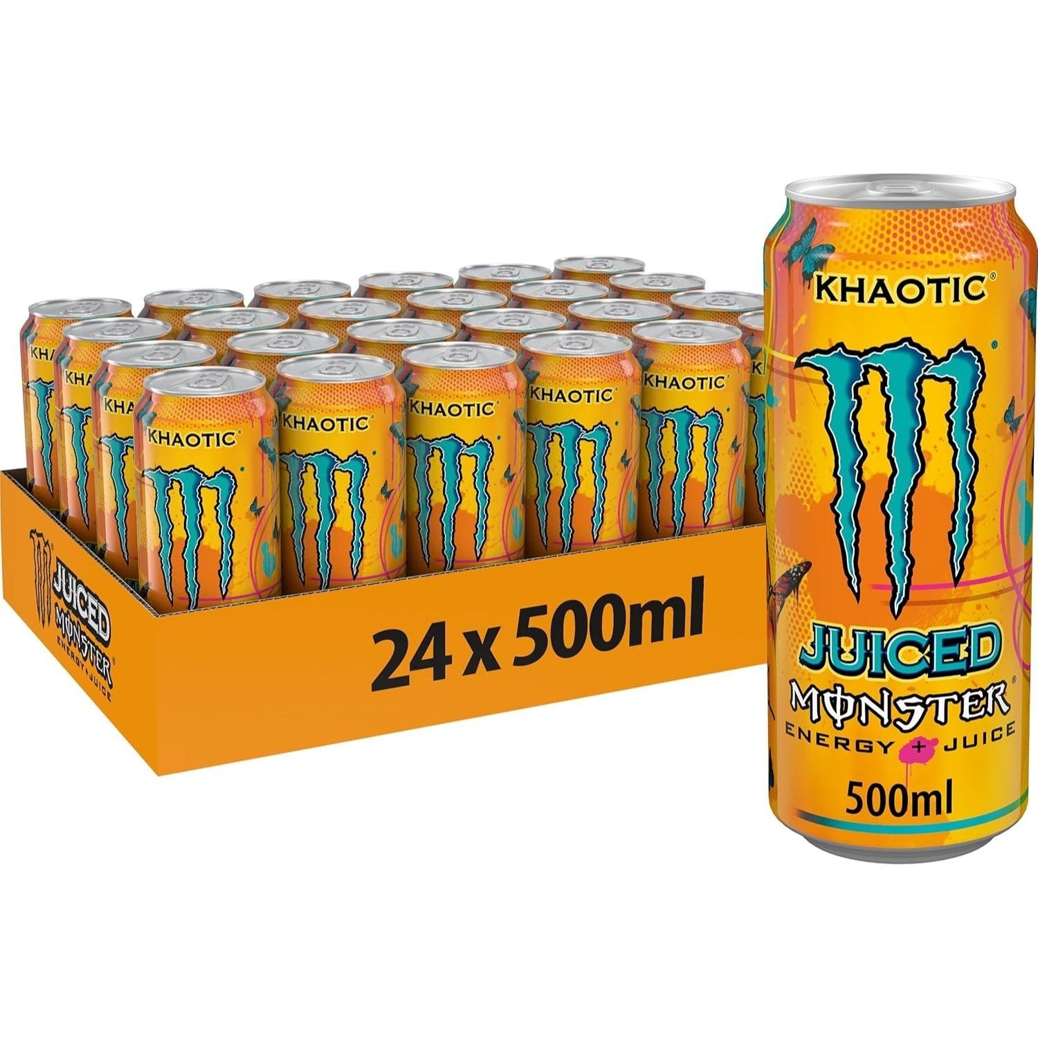 MONSTER ENERGY Bebida Energética, Refresco Energético, Pack 12/24 Latas de 500ml