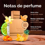 Al Haramain Amber Oud Gold Edition Eau de Parfum Unisex, Perfume Árabe de Aroma Dulce y Frutal con Notas de Piña, Ámbar, Vainilla y Almizcle, 60 ml