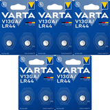 Pilas Boton LR44 V13GA Alcalinas de Alto Rendimiento, Larga Duración, Para Uso Diario, Ideal para Juguetes, Mandos a Distancia, Llaves del Coche, Relojes Electrónicos, Calculadoras, Equipos Deportivos, Sensores y Otros Dispositivos Pequeños - VARTA