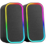 Mars Gaming MS-OM, Altavoces Gaming 20W, Iluminación Dinámica RGB, Altavoces Bluetooth 5.3 + AUX-IN, Caja de Control de Volumen, Chipset DSP Personalizado, Compatibilidad Universal, Negro