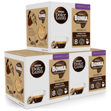 Nescafé Dolce Gusto Bonka Ristretto, Cápsulas de Café Espresso Intenso con Notas a Madera, Intensidad 8, Café Arábica y Robusta, 16/48/96 Cápsulas