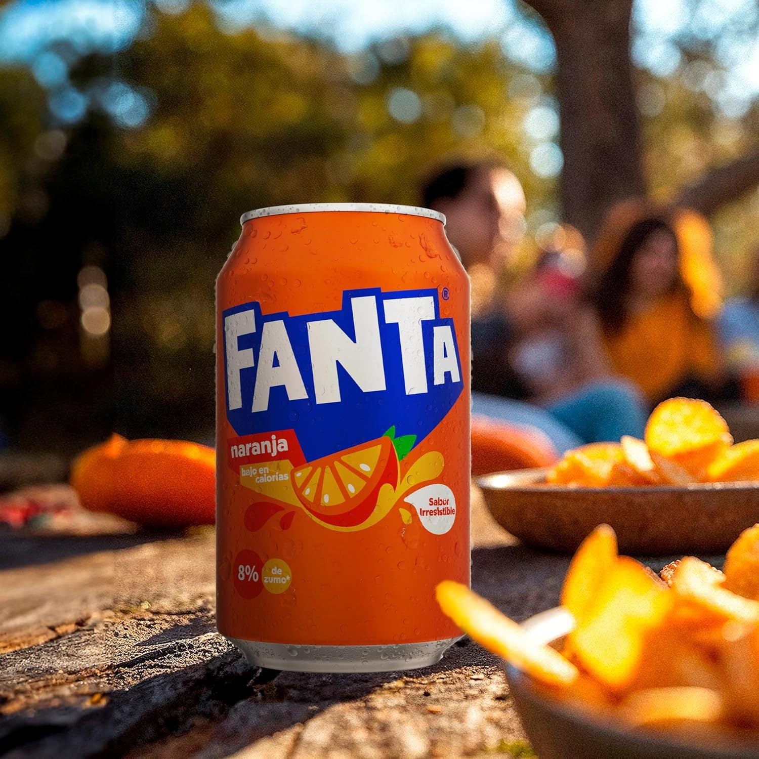 Fanta Naranja, Refresco con 8% de Zumo de Naranja, Bajo en Calorías, Pack Ahorro de 24 Latas de 330ml