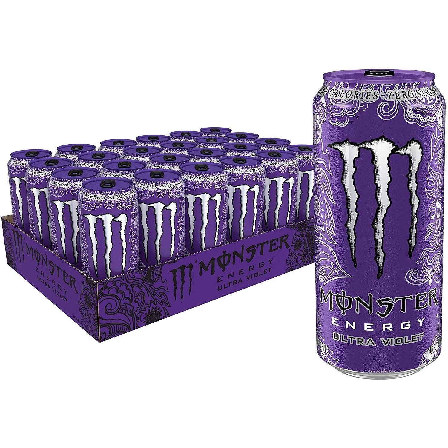 MONSTER ENERGY Bebida Energética, Refresco Energético, Pack 12/24 Latas de 500ml