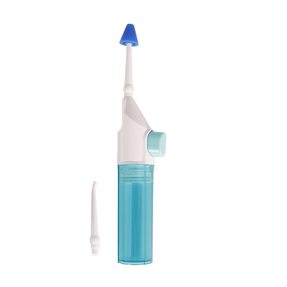 Irrigador Bucal Dental de Alta Presión, Perfecto para la Limpieza de Dientes, Incluye Boquilla Interdental y Boquilla Nasal, Tamaño Compacto, Ideal para Viajes, 21.5 x 4.5 cm