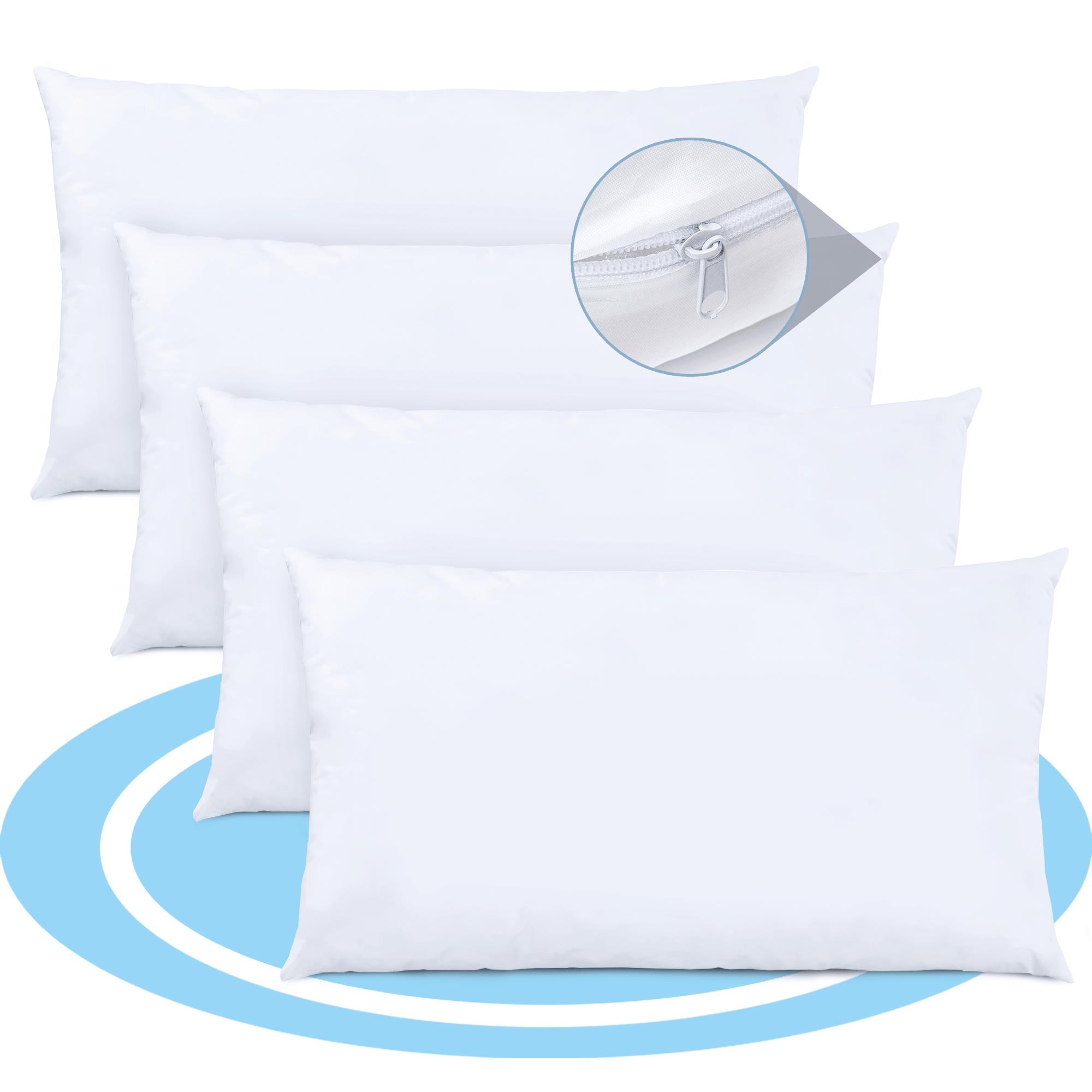 Relleno Cojín de Fibra Hueca Siliconada de Alta Recuperación, Indeformable, Suave, Mullido, Cojín para Sofá o Cama para Casa
