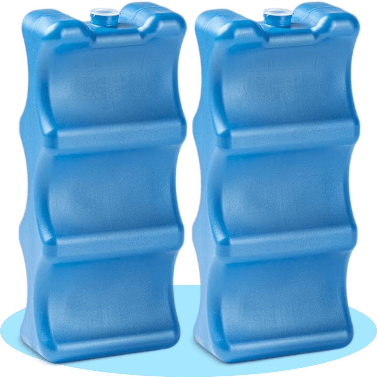 Pack 2 Acumulador Frio, Diseño Contorneado Aislante, Perfecto para Mantener las Gaseosas Frías durante Viajes de Camping, a la Playa o Piscina
