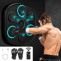 Tablero de Boxeo Electrónico, Máquina de Boxeo Musical con 9 Velocidades / Modos, Incluye Guantes, Zona de Golpeo Blanda y Flexible, Resistente a los Golpes, Velocidad Ajustable, Perfecto para Ejercicio en Interiores, Fácil Instalación y sin Taladros