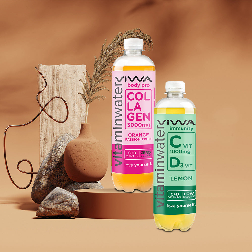 VIWA VitaminWater & Tea, Bebidas Refrescantes con Vitaminas y Minerales, 600ml, Pack de 12