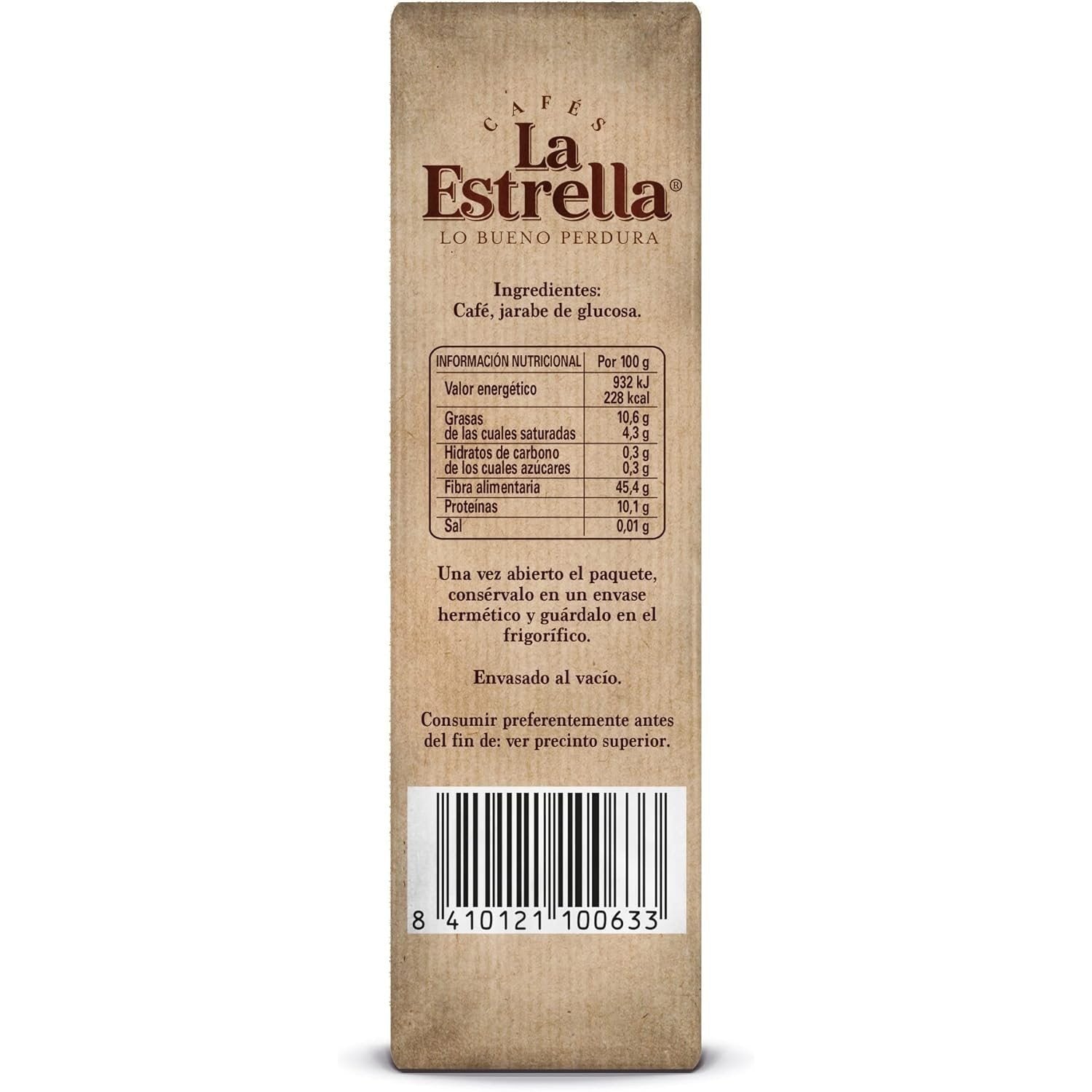 La Estrella Café Molido Mezcla Intensa, Paquete de 250 g