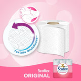 Scottex Papel Higiénico, Rollos dos Capas que Proporcionan el Equilibro Adecuado en Suavidad y Resistencia