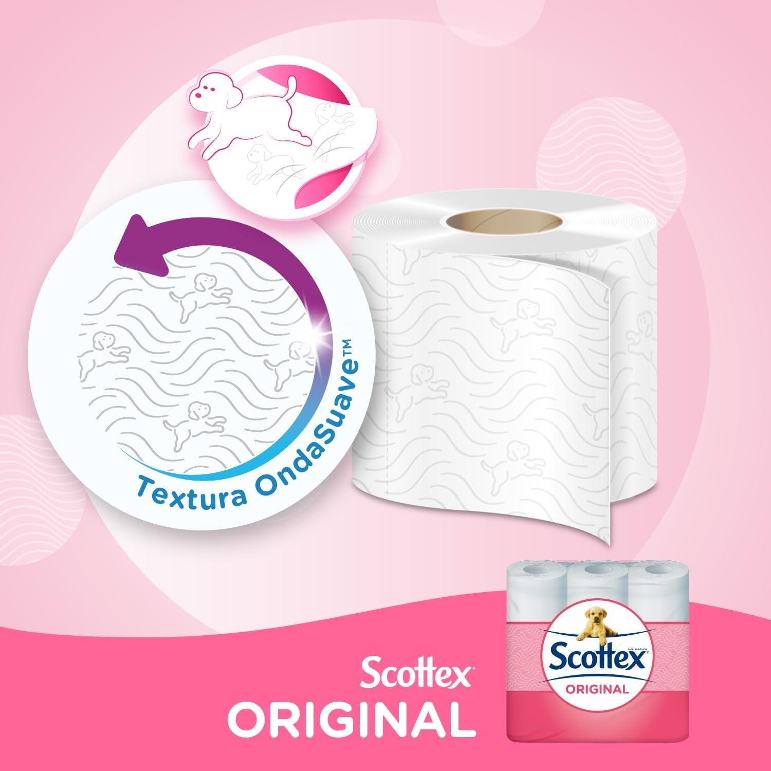 Scottex Papel Higiénico, Rollos dos Capas que Proporcionan el Equilibro Adecuado en Suavidad y Resistencia
