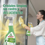 Frosch Limpia Cristales, Limpieza Eficaz de Cristales y Superficies Lisas, Sin Rastros, Pack de 8 Unidades x 500 ml, 4L en Total