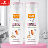 Natural Honey, Loción Corporal Aceite de Almendra Dulce Extra Hidratante, 72H de Hidratación Profunda, Fórmula Suave con Aceites Naturales, Piel Extra Suave y Luminosa, Línea Cuidado Total, 330 ml por Botella