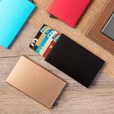 Tarjetero Aleación de Aluminio Unisex Super Delgado con Capacidad para 6 Tarjetas, Protección Contra Cobros No Autorizados, Bloqueo de RFID y NFC, Bloqueo de Seguridad Anti pérdida, Botón de Acceso Rápido