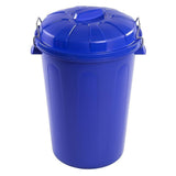 Cubo Basura 100 Litros de capacidad con Tapa. Fabricado en Plastico Resistente, Ideal para Almacenaje de Basura para el Hogar, Oficina o Industria