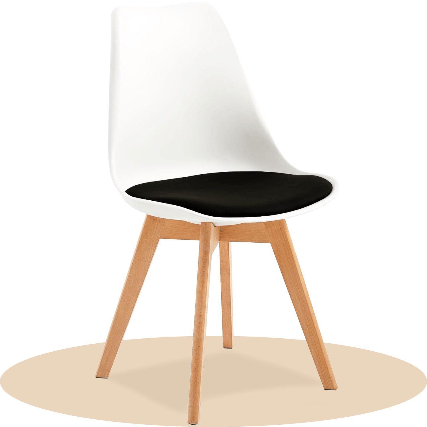 1/2/4/6 Unidad Sillas para Comedor, Sillas para Cocina con Asiento Blando, Tapizado y Patas Resistentes de Madera de Haya, Sillas Nórdicas