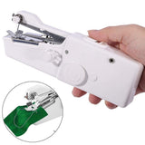 Máquina de Coser Portátil a Mano, Rápida y Fiable, Fácil de Usar y Transportar, 4 pilas AAA, Apto para Todos los Tejidos, Ideal para Reparaciones Rápidas, Contenido: 1 Aguja, 1 Eje, 1 Enhebador de Aguja, 2 Ejes de Soporte para Hilo