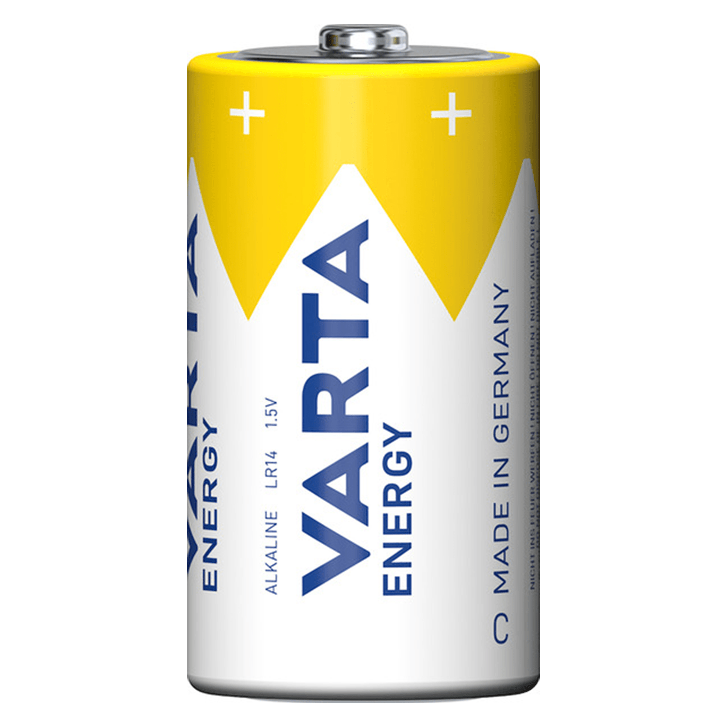 Pilas C Alcalinas de Alto Rendimiento, VARTA Energy, Larga Duración, Energía Continua, Ideal para Juguetes, Linternas Medianas, Radios Portátiles, Equipos de Audio y Otros Dispositivos de Consumo Moderado - VARTA
