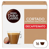 Nescafé Dolce Gusto, Cortado Espresso Macchiato Descafeinado, Intensidad 8, Intenso y Tostado, 16/48 Cápsulas