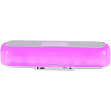 Mars Gaming MSB-Orb, Altavoz Portátil + Barra de Sonido 20W, Iluminación Orbilight RGB 360º, Soundbar con Sistema de Triple Driver, Altavoces Gaming Bluetooth 5.3 / USB/MicroSD/AUX/FM, Blanco