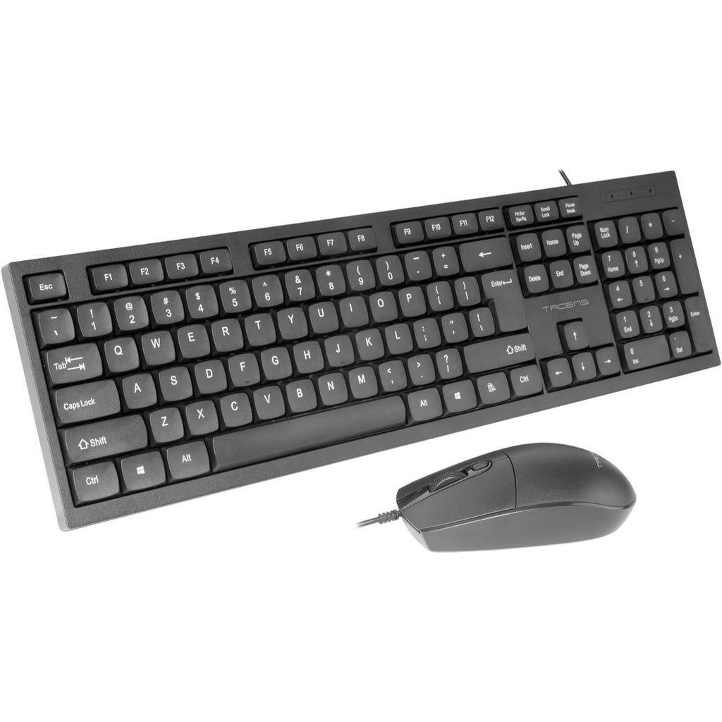 Tacens Anima ACP02, Combo PC, Teclado Full-Format Compacto con Teclas Multimedia y Copilot AI SmartKey, Ratón Óptico 1600DPI 4 Niveles Switches HUANO, Compatible con Windows|Mac|Linux, Español