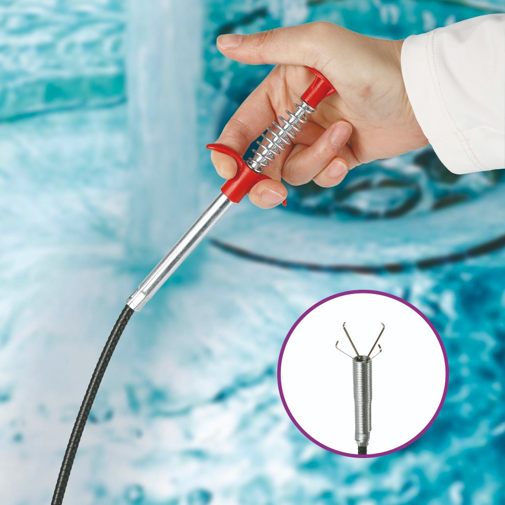 Desatascador Tuberías y Desagües, Elimina los Desagües Obstruidos al Instante, Dispositivo de Dragado de Alcantarillado, Utilizado para la Limpieza de Baños, Cocina, Fregaderos, Bañeras y Tuberías de Dragado, Desagües