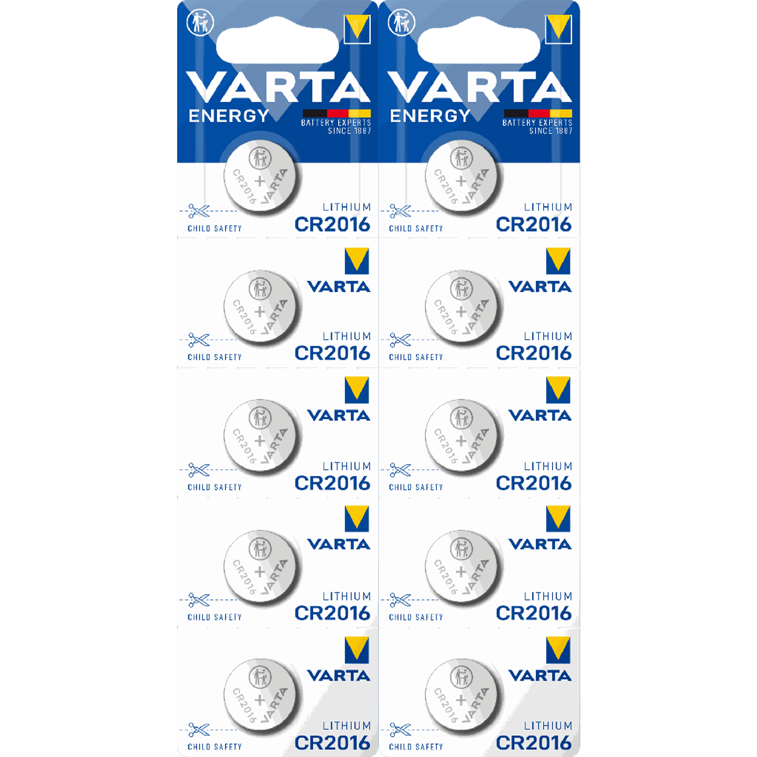 Pilas Boton CR2016 de Litio de Alto Rendimiento, Larga Duración, Ideal para Relojes, Controles Remotos, Calculadoras, Básculas, Audífonos, Juguetes y Otros Dispositivos Pequeños - VARTA