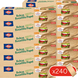 Albal Bolsas de Papel para Bocadillos, Papel Antigrasa, Duraderas y Confiables, Mantiene los Bocadillos y Sandwiches Frescos Durante más Tiempo, Bolsas Kraft de 27x12x5cm, 120/240 Bolsas