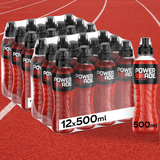 Powerade Bebida Isotonica, Bebida Deportiva Refrescante y Sin Gluten, Con Vitaminas B6 y Electrolitos a Base de Hidratos de Carbono, Ideal para Entrenamientos y Deporte, Pack 12/24, 500ml