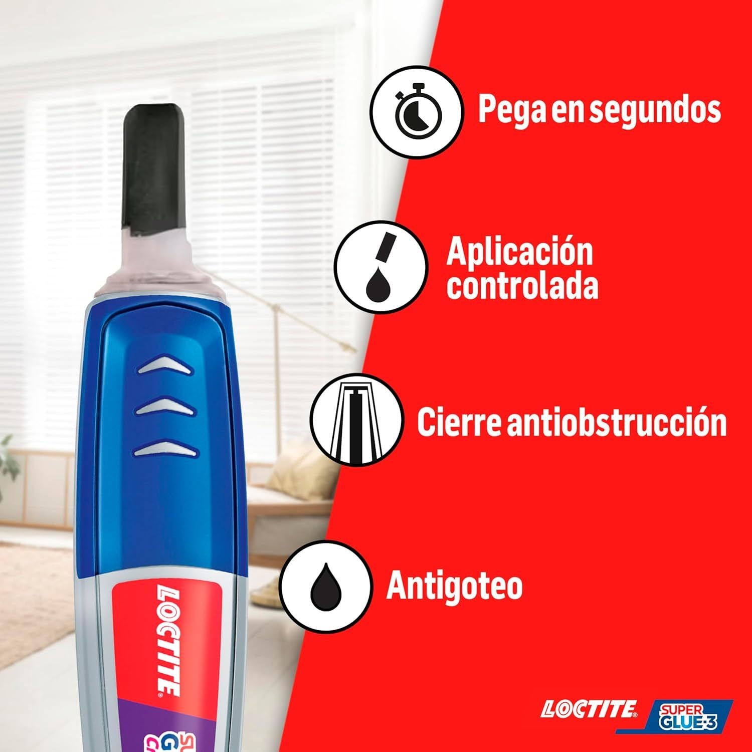 Loctite Super Glue-3 Creative Pen, Pegamento Transparente con Forma de Bolígrafo, Pegamento Instantáneo y Universal Antigoteo, Fácil de Usar y de Gran Precisión, 4g