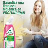 Frosch Gel WC Inodoro, Limpiador de Inodoro, Limpiador de Cal y Residuos Para Inodoro, Higienizante con Aroma a Frambuesa, Pack 10 Unidades x 750ml, 7.5L en Total