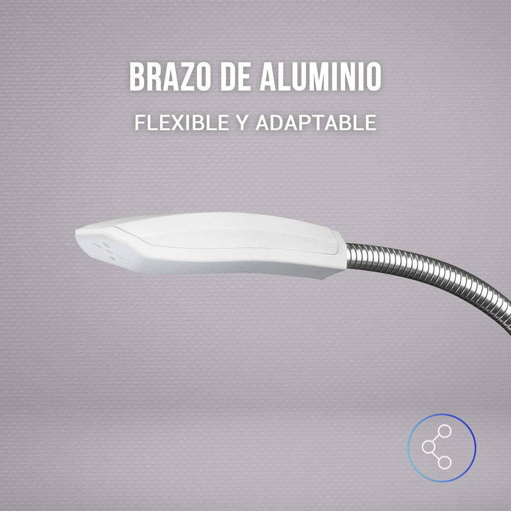 Mars Gaming MMIC, Micrófono Gaming USB Omnidireccional con Iluminación RGB Flow, Brazo Flexible, Botón Mute, Plug & Play, para Streaming y Gaming en PC, PS4, PS5, Mac, Blanco