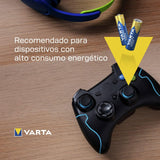 VARTA Pilas AA y AAA Alcalinas de Alto Rendimiento, 20 Pilas AA + 20 Pilas AAA, VARTA Longlife Power, Ultra Larga Duración, Energía Continua, Ideal para Controles Remotos, Juguetes Electrónicos, Linternas, Lámparas, Relojes