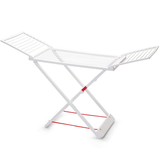 Tendedero Plegable con Alas, 20 Metros de Superficie de Tendido, Hecho de Resina Resistente al Sol y a la Intemperie, 180 x 108 x 55 cm
