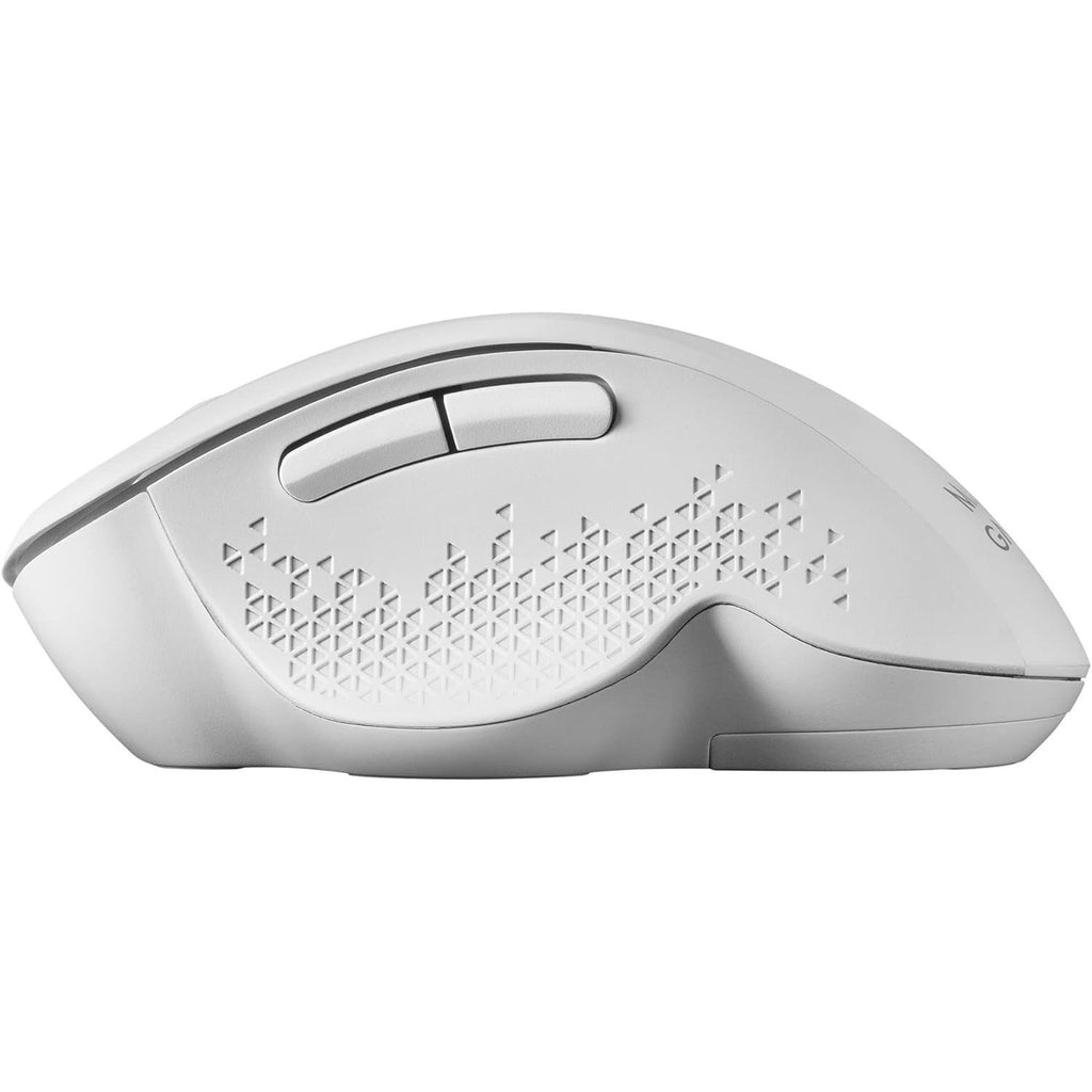 Mars Gaming MMWERGO, Ratón Inalámbrico Ergonómico, Sensor Óptico 3200 dpi, Switches Mecánicos KAILH, Ahorro Energía, Multiplataforma, PC, Mac, PS5, Xbox, Blanco