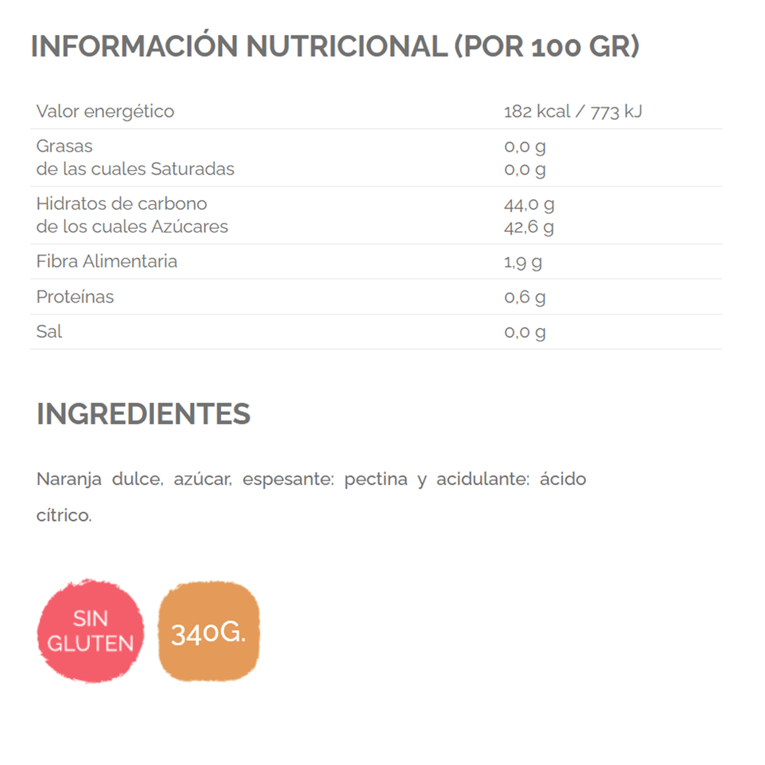 HELIOS Mermelada de Naranja Dulce, Mermelada Extra Elaborada con Naranjas de Valencia y Andalucia, Sin Colorantes ni Conservantes, 340g por Tarro