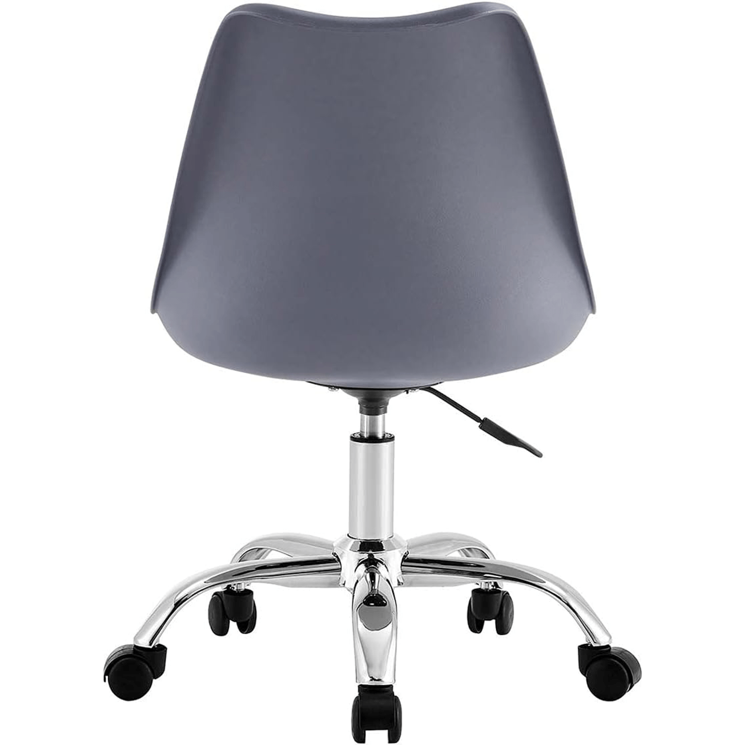 Silla Escritorio Ergonómica con Ruedas, Silla Oficina Giratoria con Altura Ajustable, Acolchada, Estilo Nórdico, Ideal para Estudio y Oficina