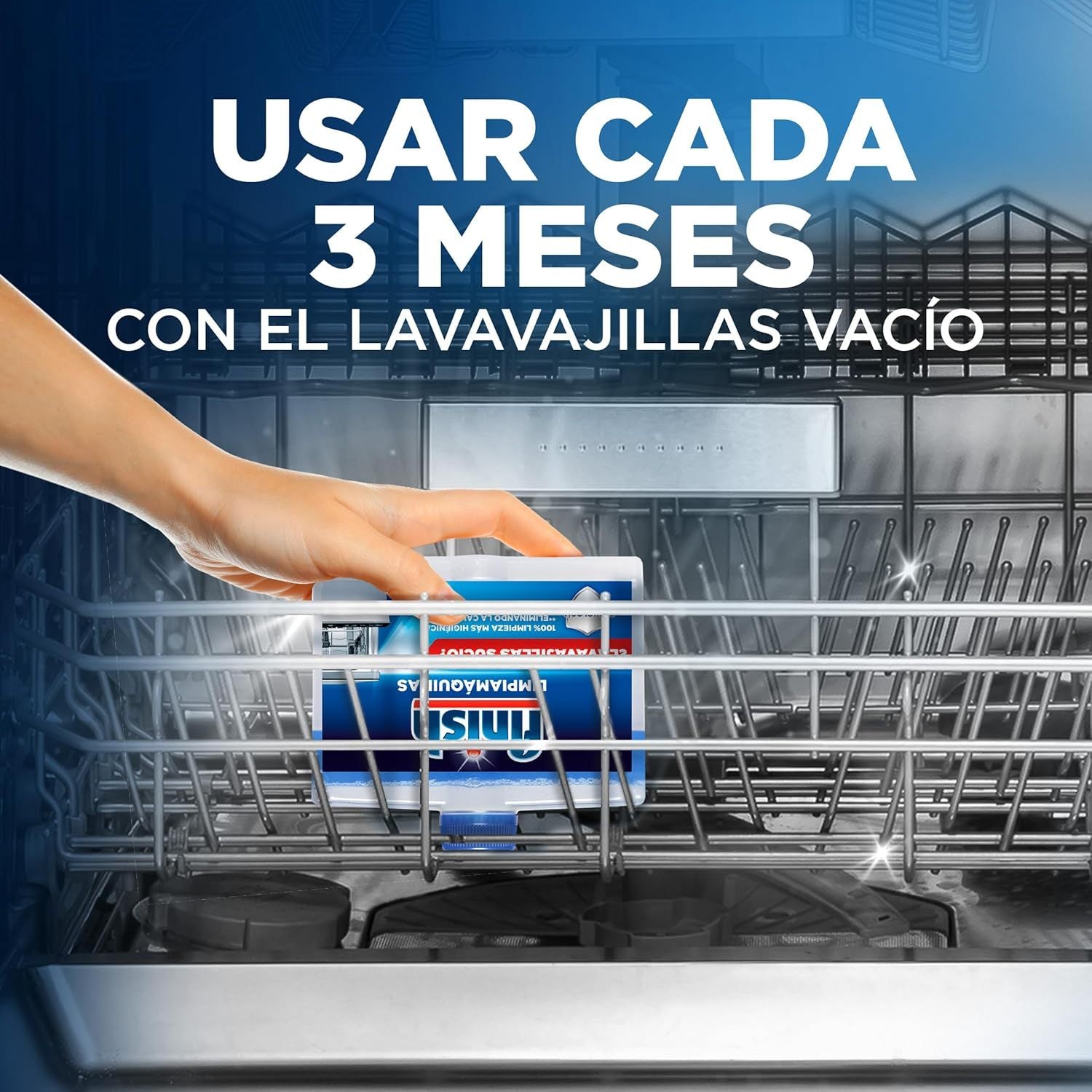 Finish Limpiamáquinas Líquido para Lavavajillas, Limpieza Profunda, Elimina Cal y Grasa Oculta, Contra el Mal Olor, Lavavajillas Líquido Pack Ahorro 2 x 250ml