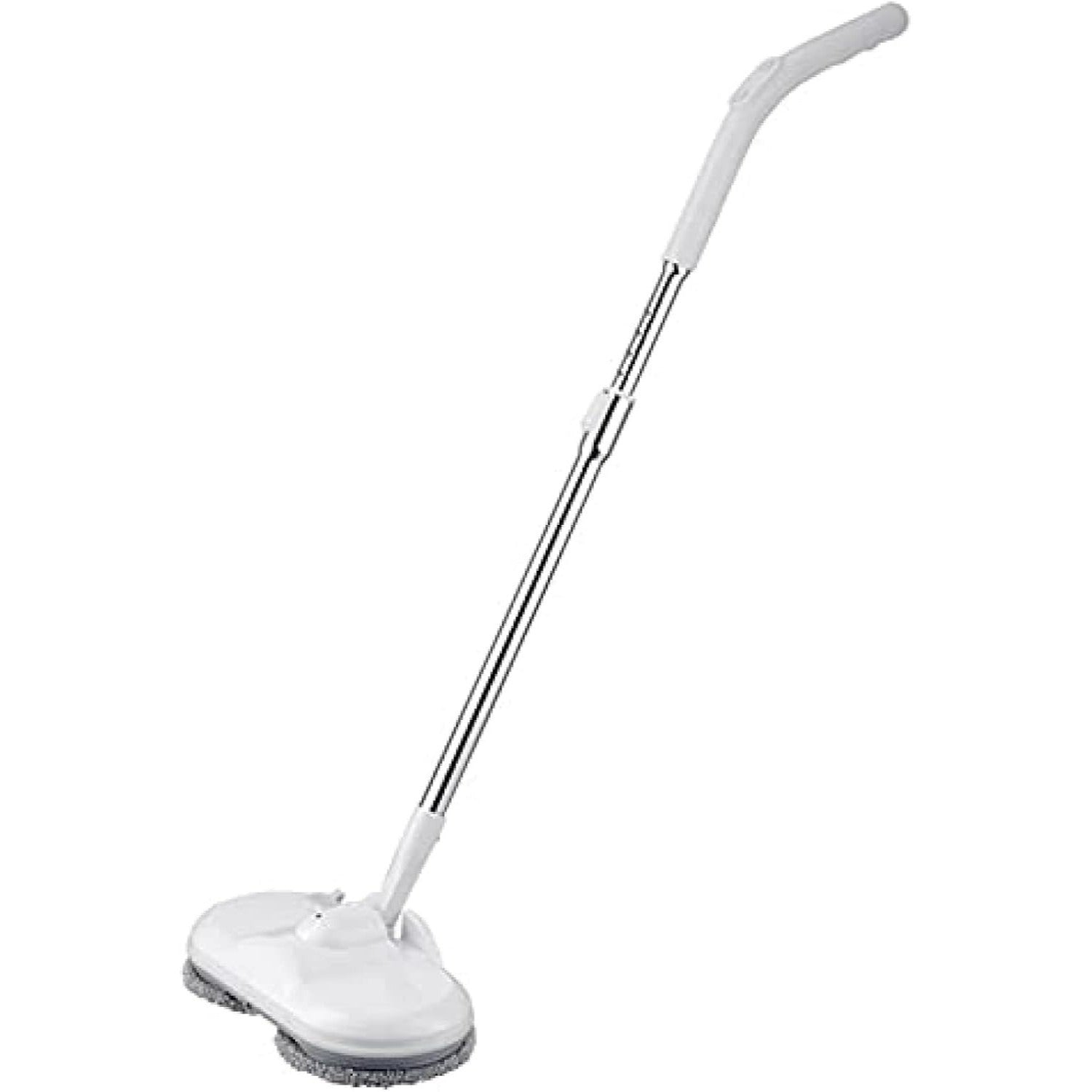 Mopa Limpieza Giratoria, Tubo Extensible, Uso en Seco y Mojado, Depósito de 200ml, Discos Giratorios de Microfibra, 150 RPM, Muy Silencioso, Hasta 40 mins de Uso, 35 Ancho x 124 cm Alto