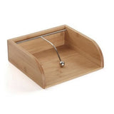 Servilletero de Bambú Natural Resistente, para Mesa de Comedor, Cocina, uso Interior y Exterior