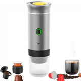 Maquina Café Espresso Portátil, Compatible con Cápsulas Pequeñas, Grandes y Café Molido, Fácil de Limpiar, Carga USB-C, Hasta 50 Cafés por cada Carga Completa, Compacto y Ligero Ideal para Fuera de Casa, Trabajo, Oficina, Viaje, Excursión