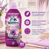 La Antigua Lavandera Suavizante para Ropa, Aroma Esencia Violeta y Fácil Planchado, 1,76 L, 80 Lavados
