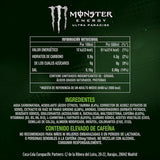 MONSTER ENERGY Ultra Paradise Bebida Energética Sabor Kiwi y Lima, Sin Azúcar, 4 Latas de 500ml