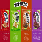 WafFULLS! Gofres de Manzana, 12 Gofres para Picoteo, Desayuno y Merienda, Barritas Esponjosas Rellenas de Crema de Manzana, Gofres Envueltos Individualmente Listo para Comer, Caja con 12 Gofres