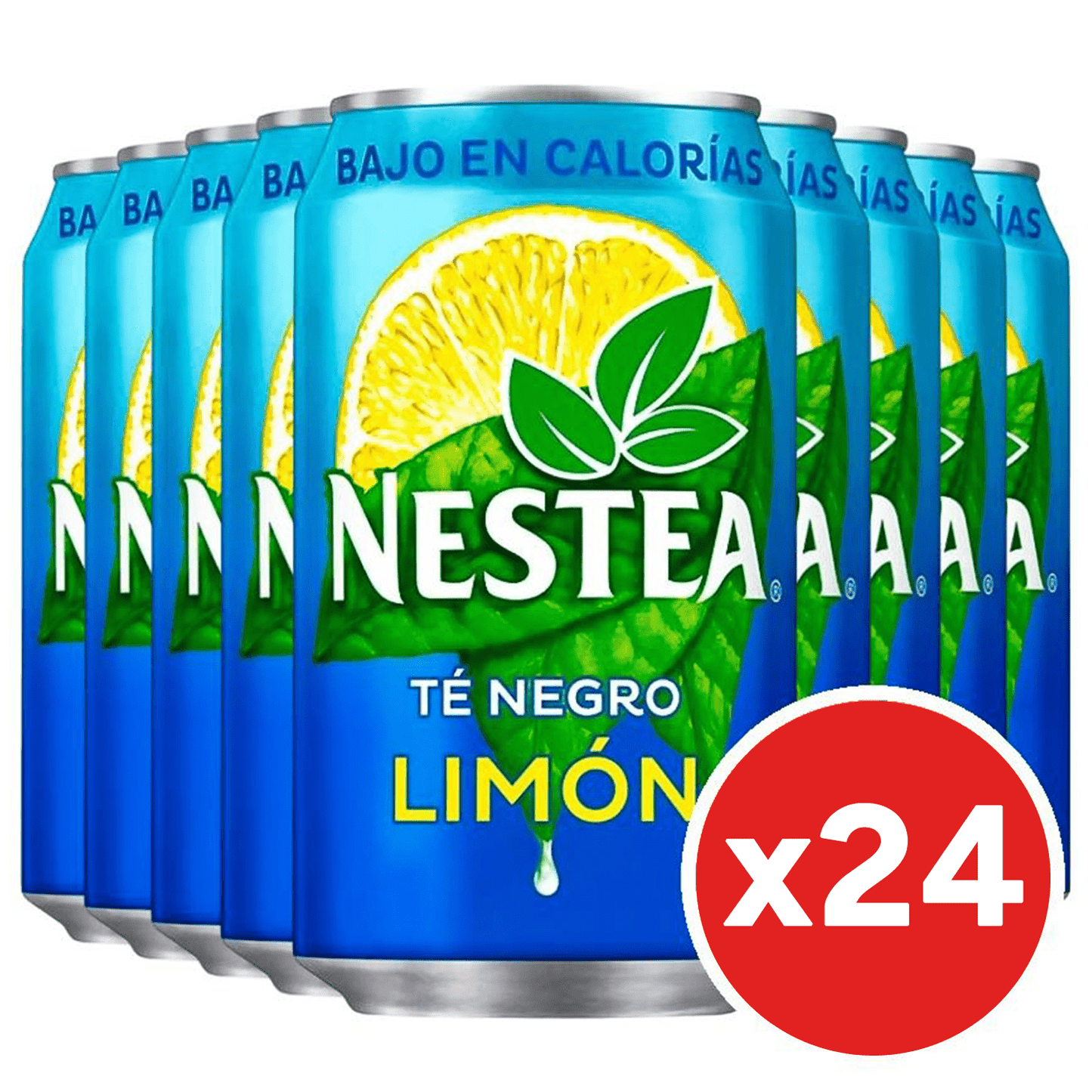 Nestea Té Negro Limón, Refresco de Té Negro con Sabor a Limón, Pack de 24 Latas de 330ml