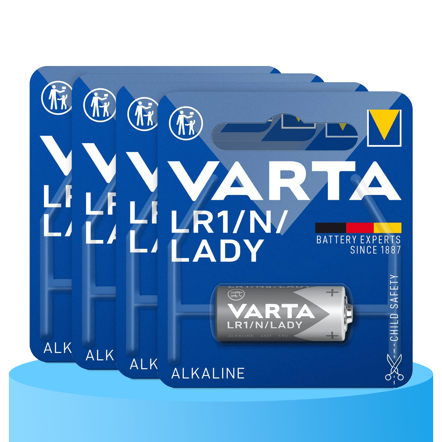 Pilas LR1/N/Lady Alcalinas de Alto Rendimiento, Larga Duración, Para Uso Diario, Ideal para Mandos a Distancia, Pequeñas Linternas, Timbres Inalámbricos, Juguetes, Equipos de Medición, Relojes y Temporizadores