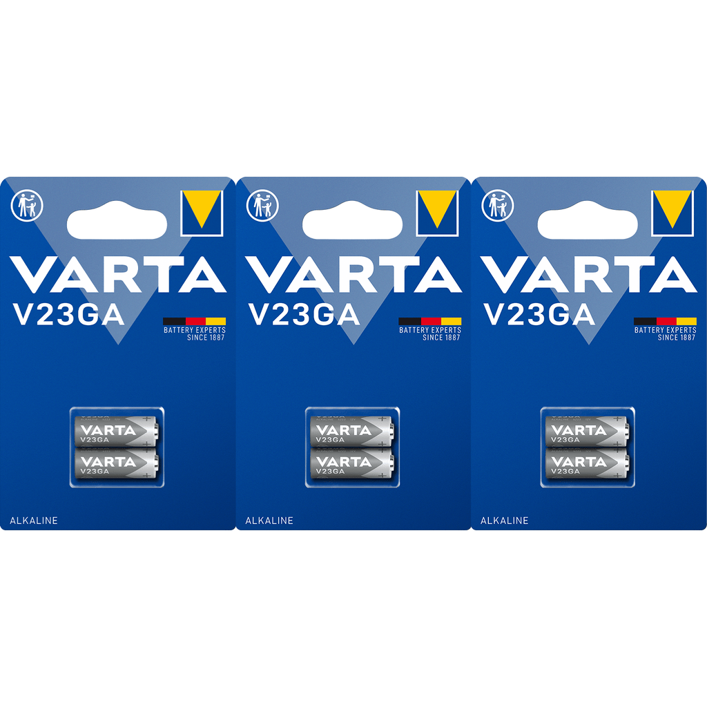 Pilas V23GA Alcalina de Alto Rendimiento, Larga Duración, Para Uso Diario, Ideal para Relojes, Alarmas, Cámaras de Fotos, Calculadoras, Mandos a Garaje, Rastreadores y Otros Dispositivos Pequeños - VARTA