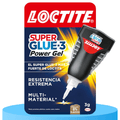 Loctite Super Glue-3 Power Gel Control Transparente, Pegamento Extrafuerte Universal, Rápido, Flexible, Resistente a Golpes, Torsión, Vibración, Temperaturas Extremas, Agua, Fórmula Antigoteo, 3g