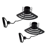 2 Bandas Elásticas Fitness, Extensores de Ejercicio Adaptable a Sillas, Ideal para Estiramientos Estando de Pie, Sentado, con Brazos Pegados, Estirados o Hacia Arriba, Fácil de Usar, Resistente y Portátil, Base Antideslizante