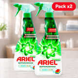 Ariel Diamond Spray Quitamanchas para Ropa Blanca y de Color, Pack de 2 Botellas de 750 ml Cada Una